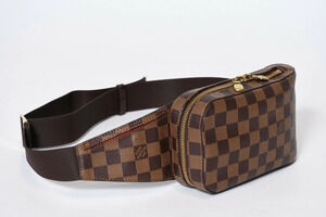 Louis Vuitton Geronimos body bag Damier brown waist Brown